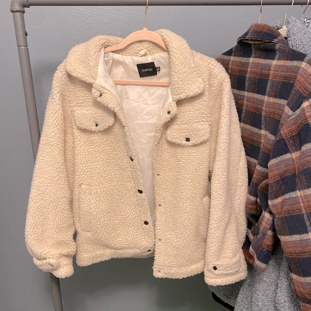 Teddy Trucker Jacket / Shacket (Boohoo) 🍂
